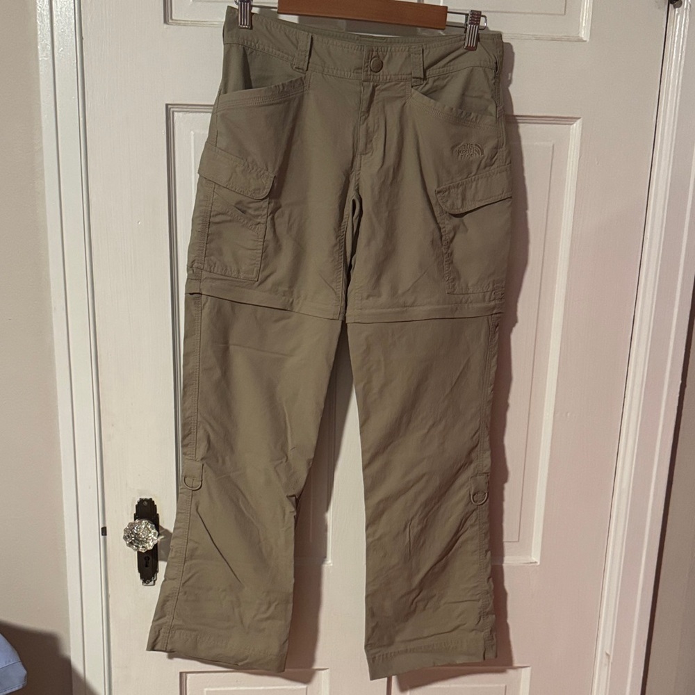 The North Face Women's Tan Convertible Hiking Pants Size 2 Outdoor Camping